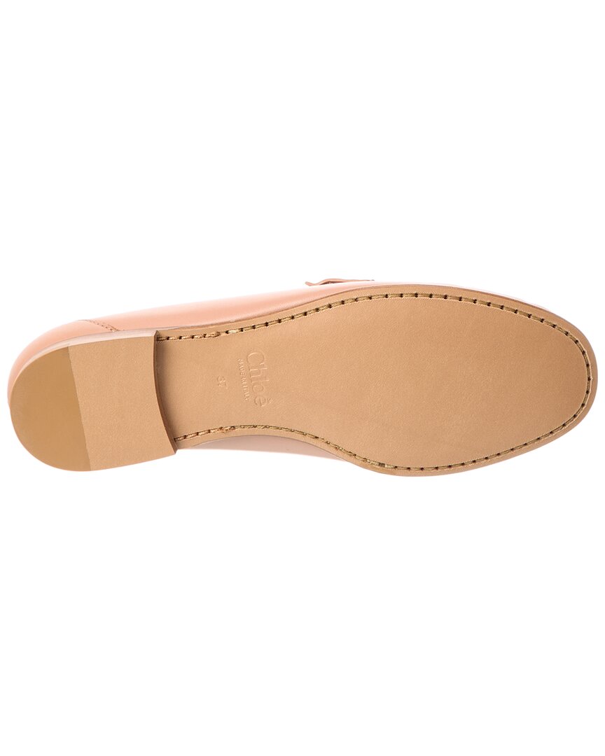 Chloé Logo Leather Loafer