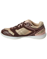 Burberry Check Mesh & Suede Sneaker