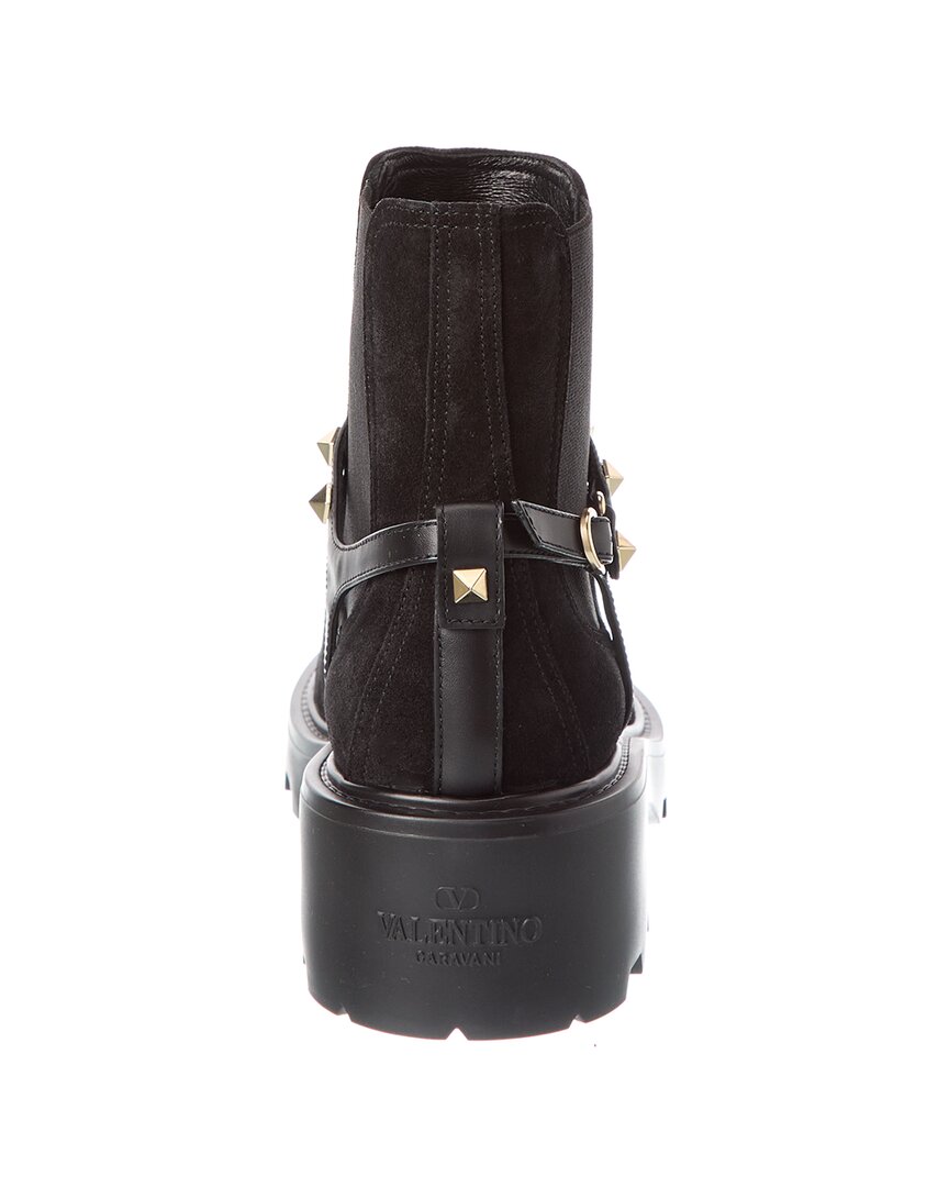 Valentino Rockstud Suede Boot