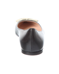 Valentino Vlogo Leather Ballerina Flat