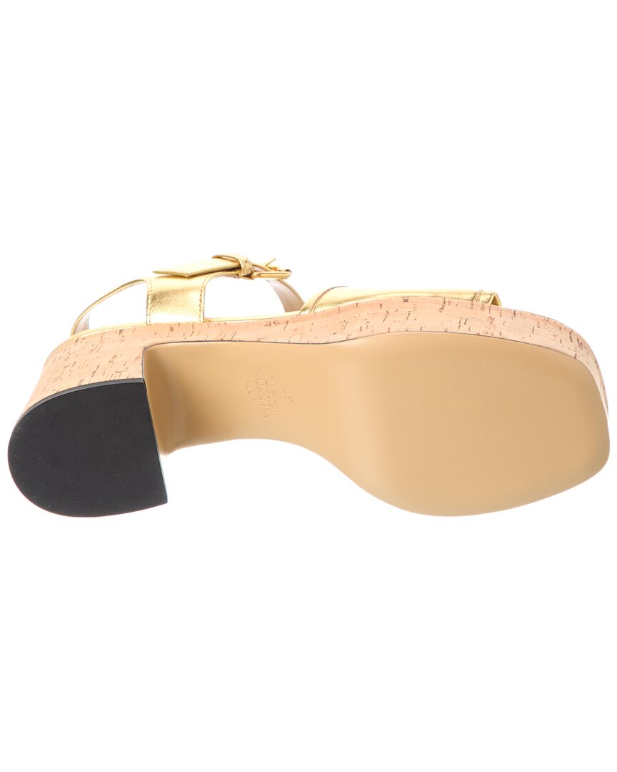 Valentino Vlogo 80 Leather Platform Sandal