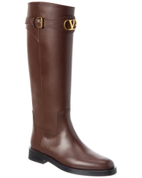 Valentino Dnu Pack Valentino Vlogo 30 Leather Knee-Boot