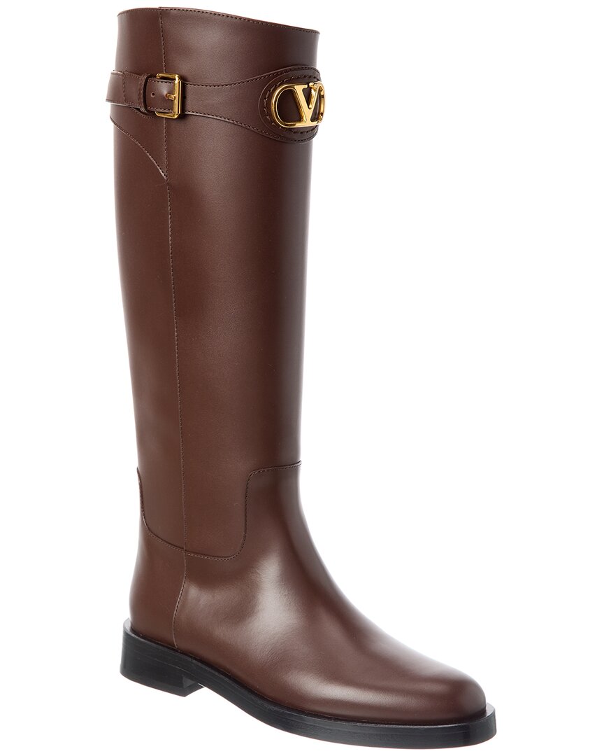 Valentino Dnu Pack Valentino Vlogo 30 Leather Knee-Boot
