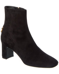Dolce & Gabbana Dg Logo Suede Bootie