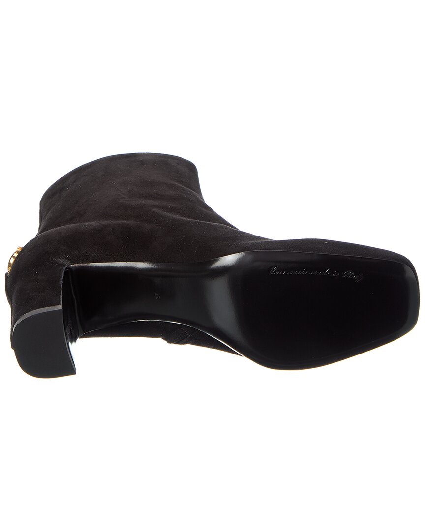 Dolce & Gabbana Dg Logo Suede Bootie