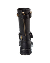 Dolce & Gabbana Dolce & Gabbana Dg Logo Leather Biker Boot