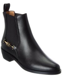 Dnu Pack Ferragamo Chelsea Leather Bootie