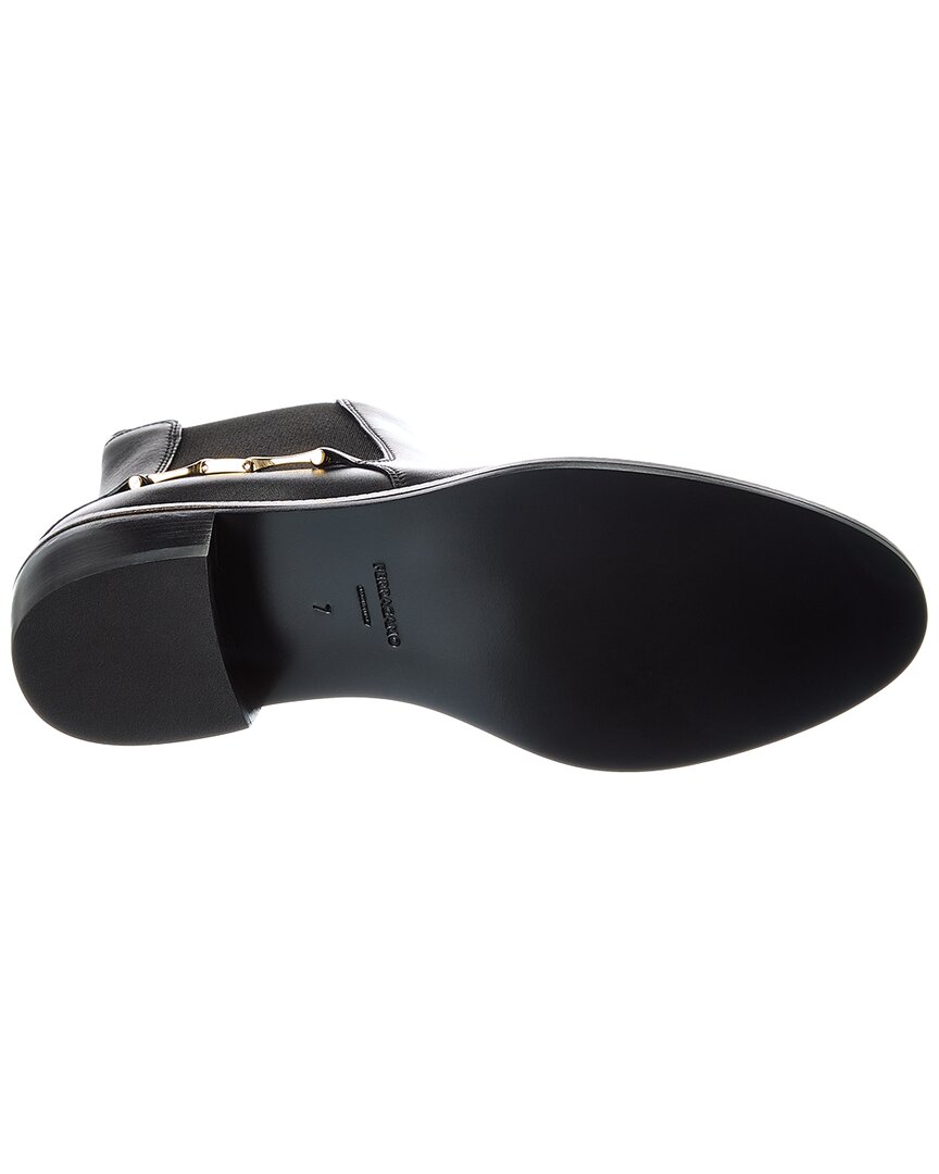 Dnu Pack Ferragamo Chelsea Leather Bootie