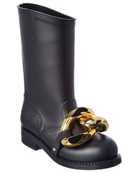 Jw Anderson Chain Rubber Boot Black 36