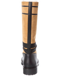 Dior Dior D-Major Suede & Leather Knee-High Boot