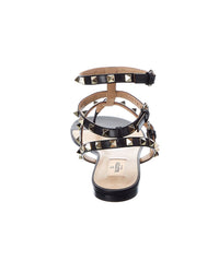 Valentino Rockstud Caged Leather Ankle Strap Sandal