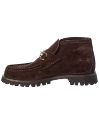 Gucci Horsebit Suede Bootie