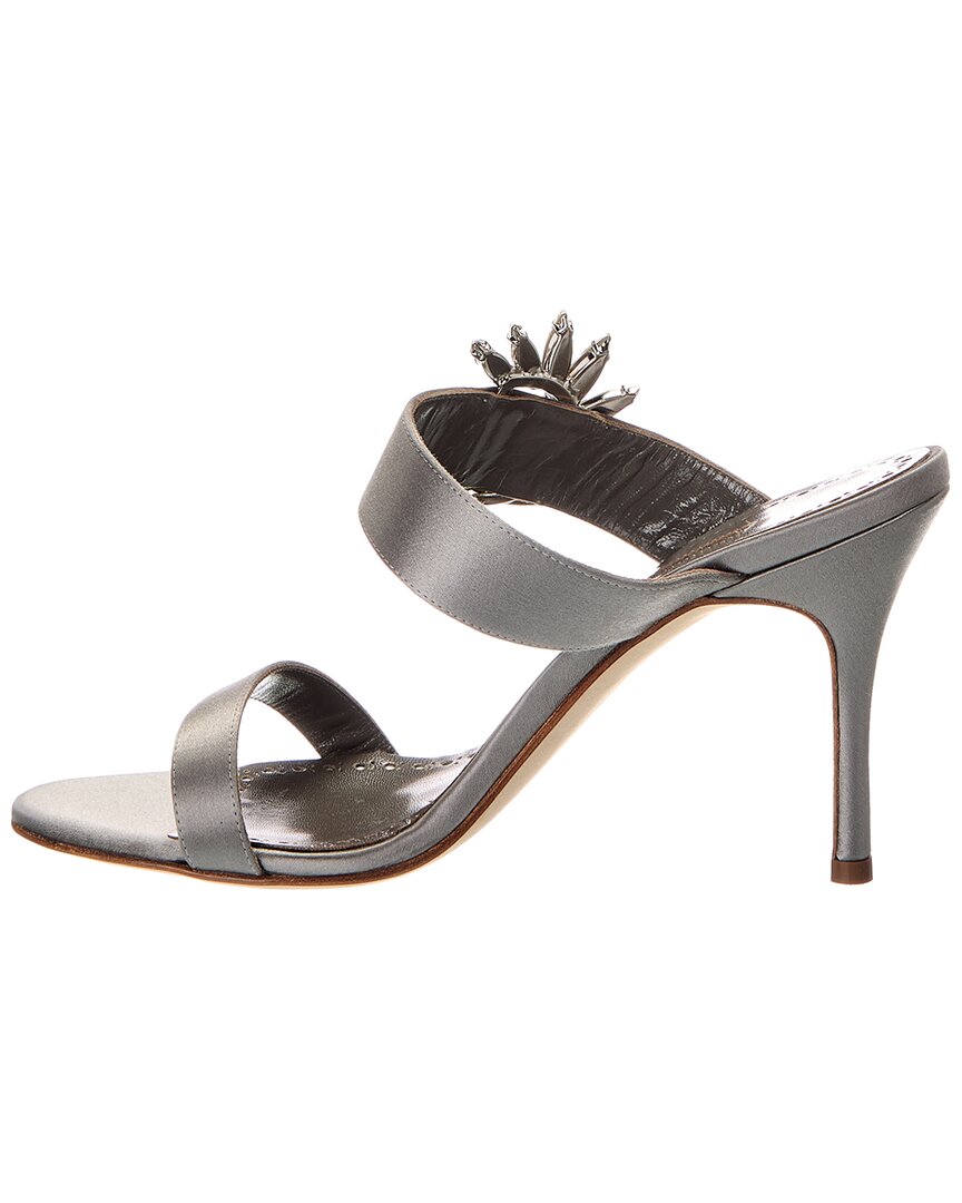 Manolo Blahnik Chivela 90 Satin Sandal