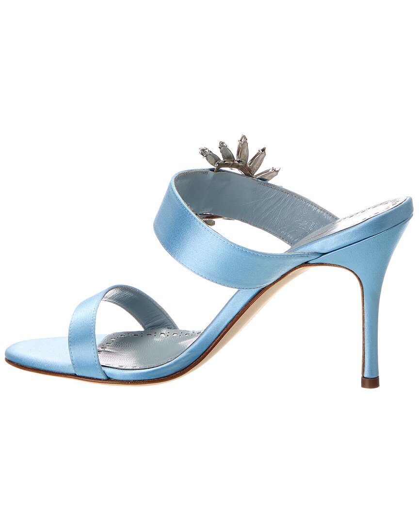 Manolo Blahnik Chivela 90 Satin Sandal