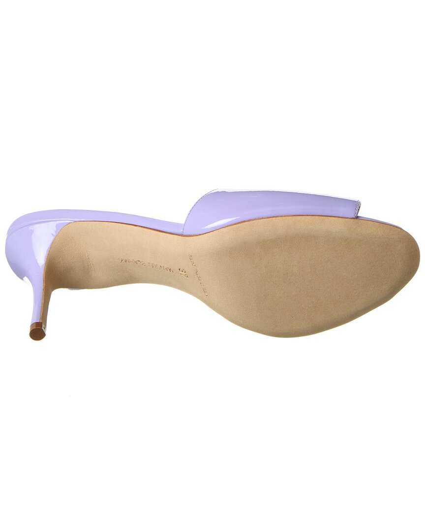 Manolo Blahnik Houramu 70 Patent Sandal