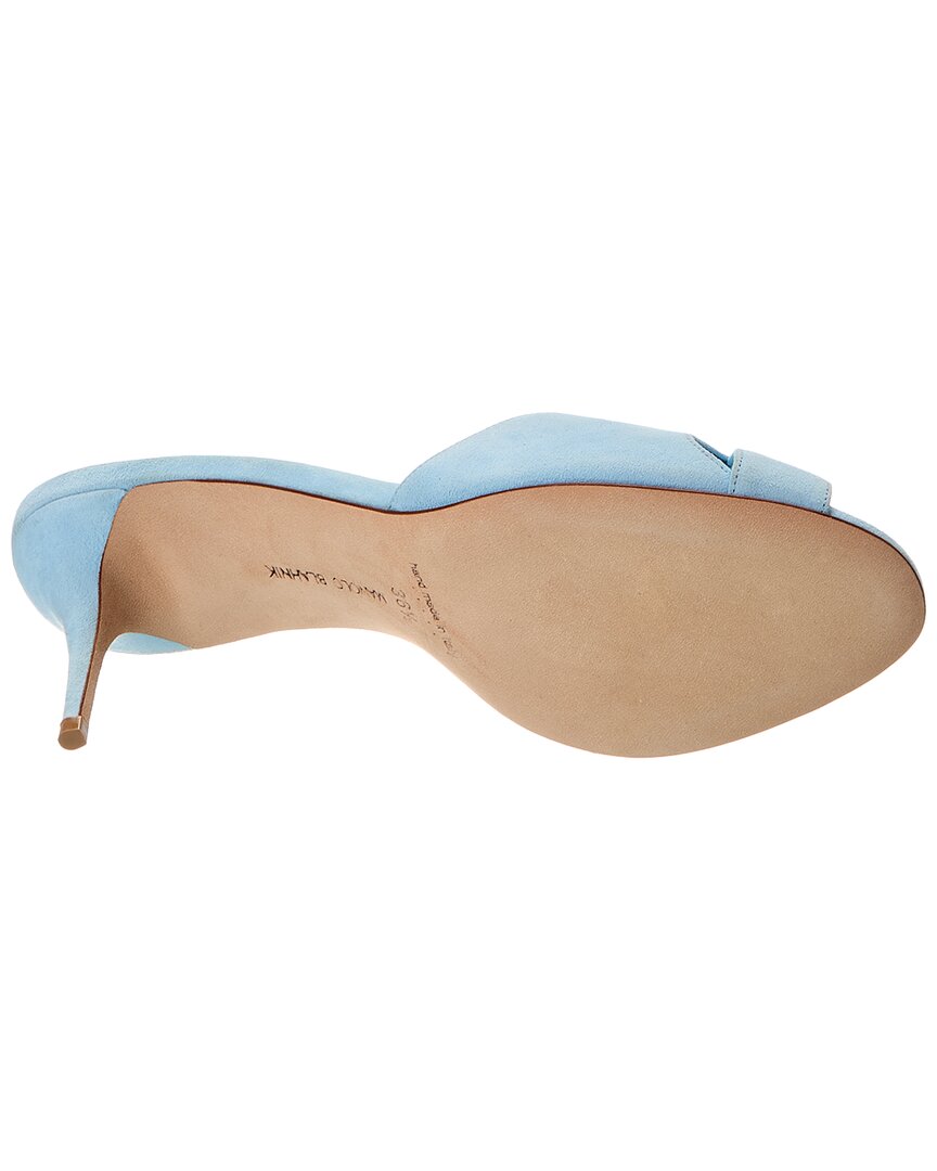 Manolo Blahnik Mumbimu 70 Suede Mule