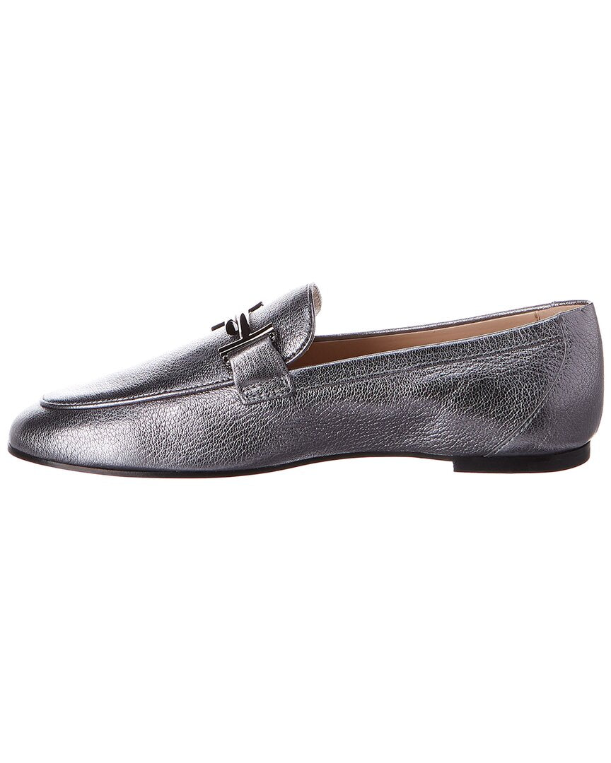 TOD's Tod’S Double T Metallic Leather Loafer