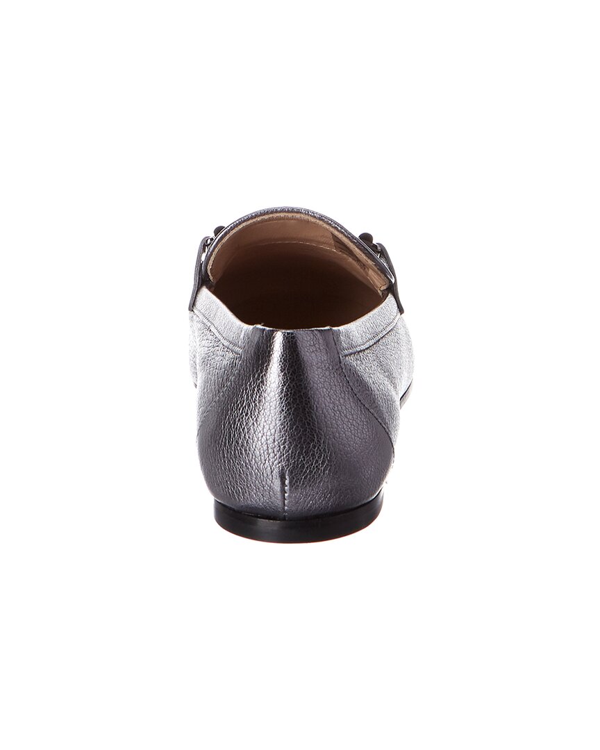 TOD's Tod’S Double T Metallic Leather Loafer