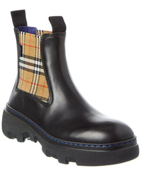 Dnu Pack Burberry Leather Chelsea Boot