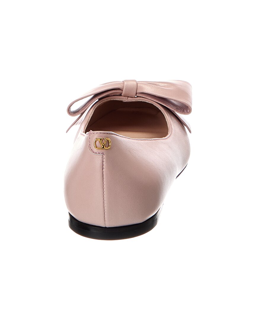 Valentino Bowow Leather Ballet Flat