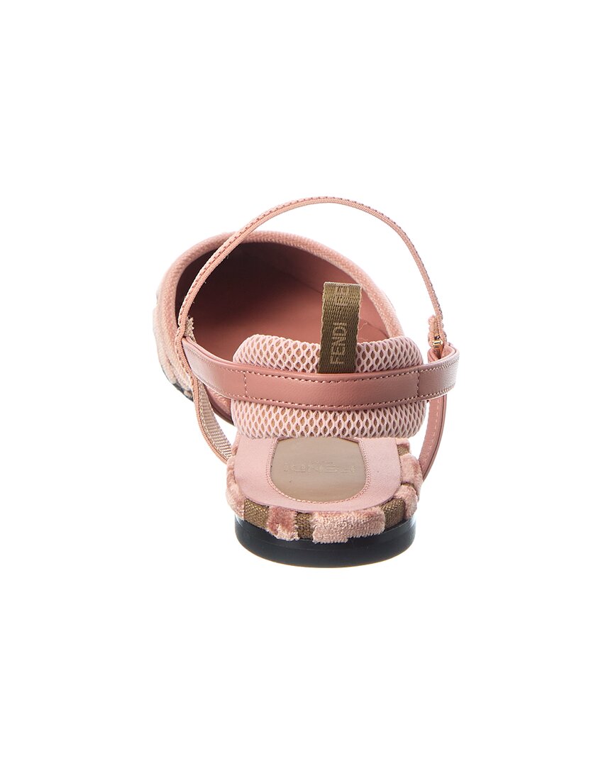 Fendi Colibri Lite Ff Jacquard Velvet Flat – Bluefly