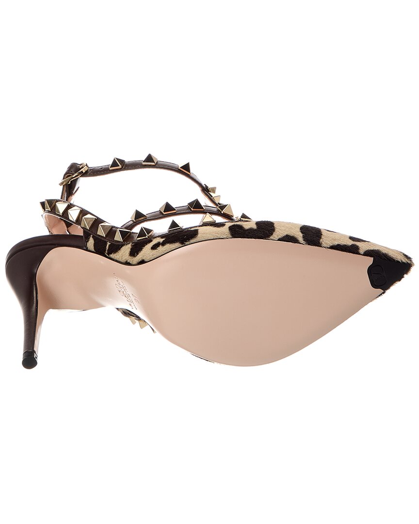Valentino Rockstud Caged 100 Haircalf & Leather Pump