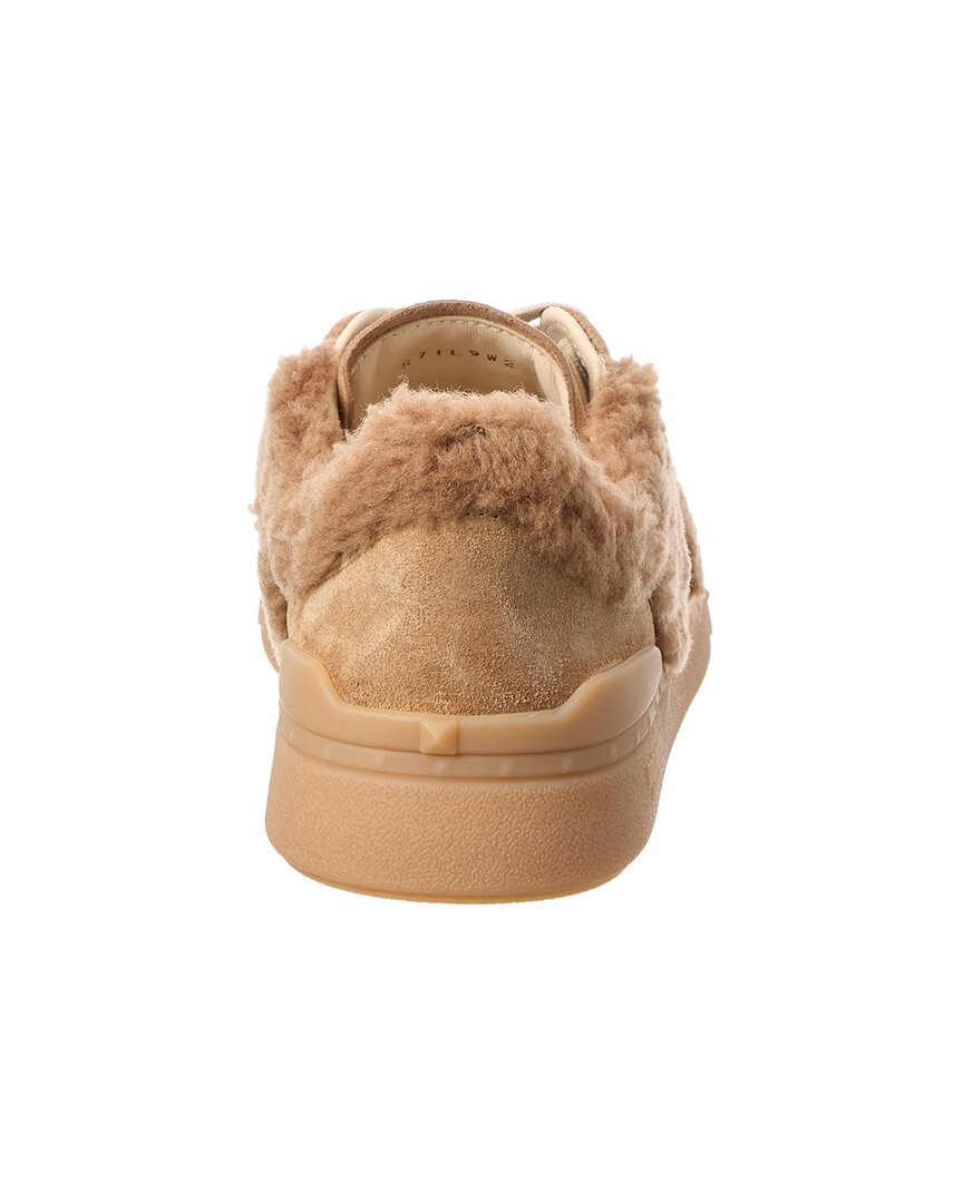 Valentino Upvillage Suede & Shearling Sneaker – Bluefly