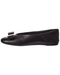 Ferragamo Vara Bow Leather Flat