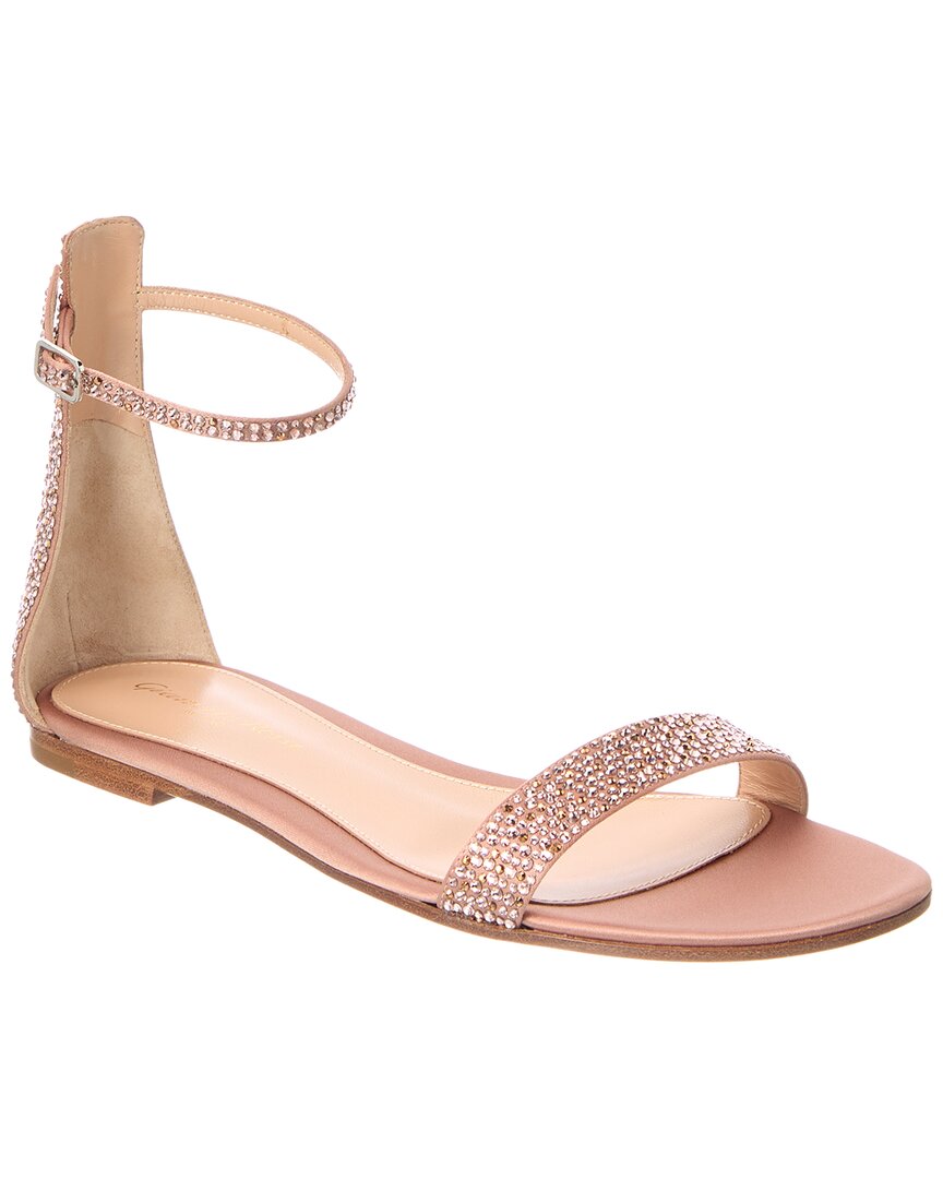 Gianvito Rossi Gianvito Rossi Leather & Satin Sandal