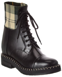 Chloé Canvas & Leather Bootie