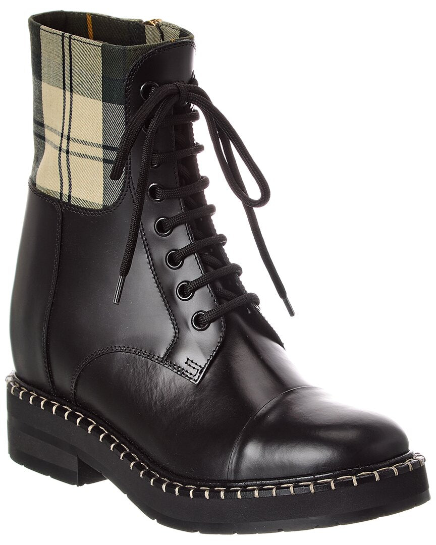 Chloé Canvas & Leather Bootie