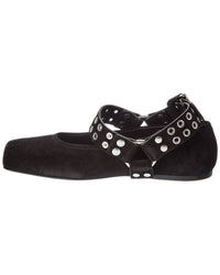 Alaïa Biker Suede Ballet Flat