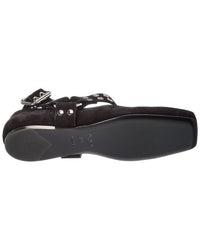Alaïa Biker Suede Ballet Flat
