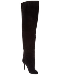Alaïa Decollete Suede Knee-High Boot