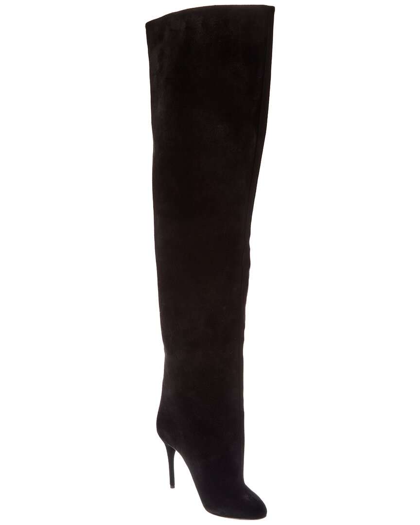Alaïa Decollete Suede Knee-High Boot