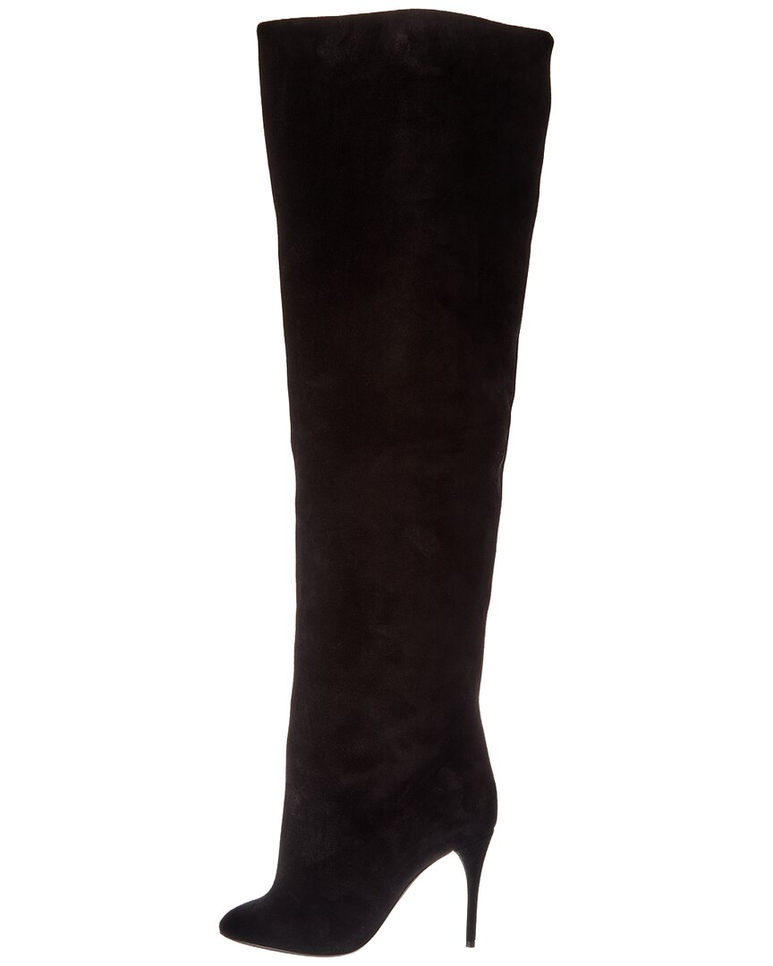 Alaïa Decollete Suede Knee-High Boot