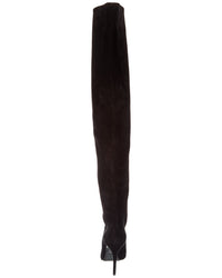 Alaïa Decollete Suede Knee-High Boot