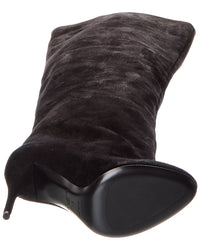 Alaïa Decollete Suede Knee-High Boot