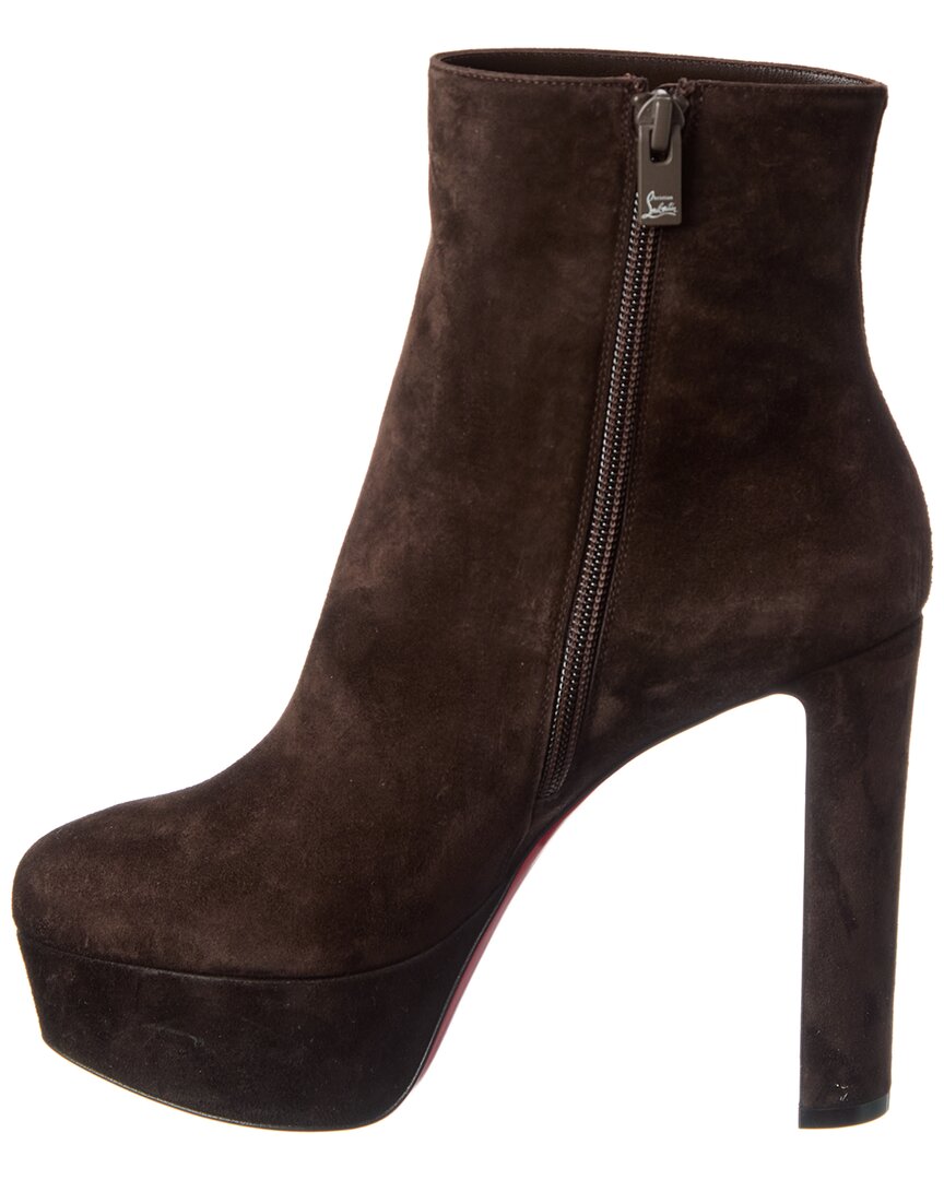 Christian Louboutin Loo 130 Suede Bootie