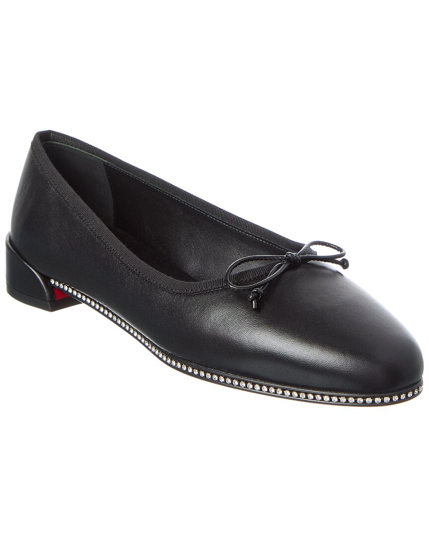 Christian Louboutin Sweetie Strass Leather Ballerina Flat