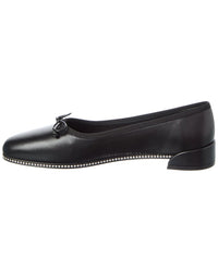 Christian Louboutin Sweetie Strass Leather Ballerina Flat