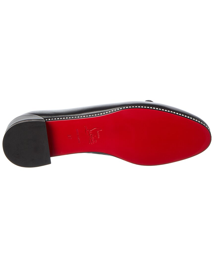 Christian Louboutin Sweetie Strass Leather Ballerina Flat
