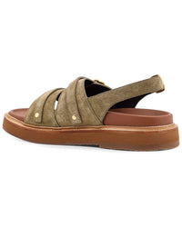 Celine Triomphe Suede Sandal