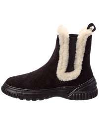 Dior D-Racer Suede & Shearling Boot