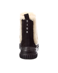 Dior D-Racer Suede & Shearling Boot