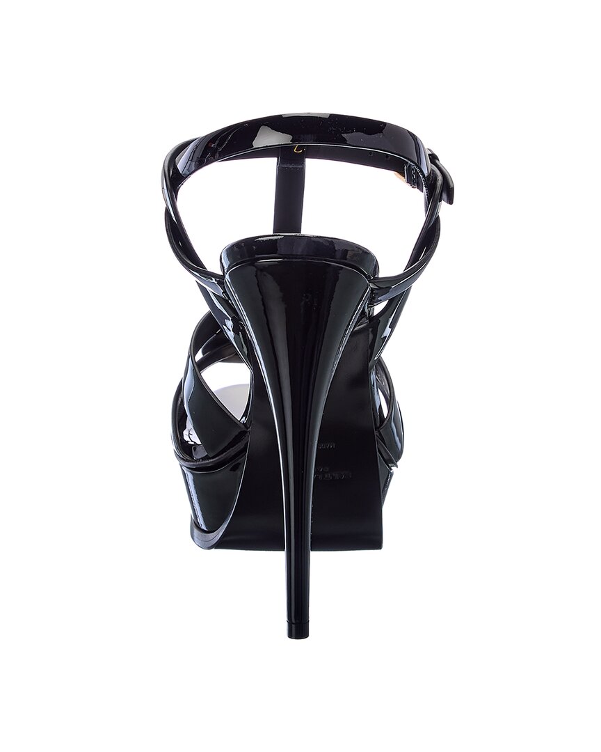 Saint Laurent Tribute 105 Patent Platform Sandal