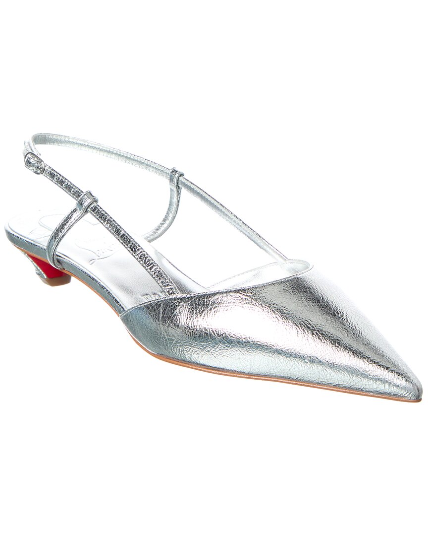 Christian Louboutin Miss Z Slingina 25 Leather Slingback Pump