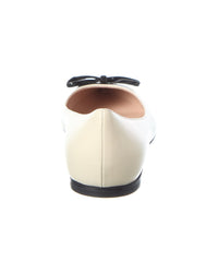 Valentino Vlogo Leather Ballerina Flat