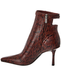 Jimmy Choo Camie Ab 85 Snake-Embossed Leather Bootie