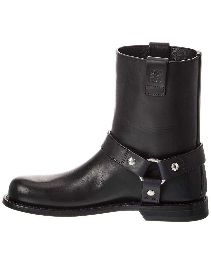 Loewe Campo Leather Biker Boot